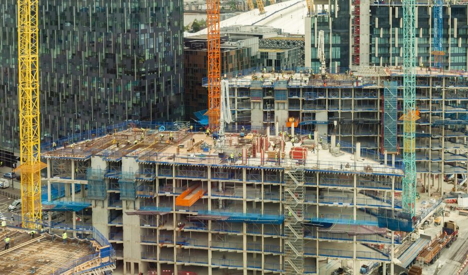 Building works at Victoria docklands, London Uk Building works at Victoria docklands, London Uk